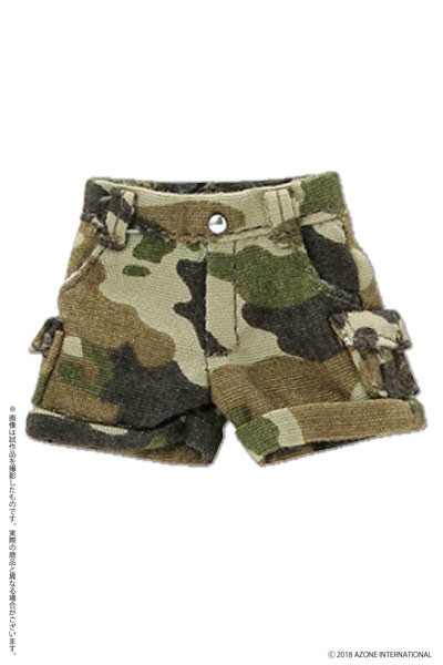 1/12 Short Cargo Pants (Camo Pattern khaki), Azone, Accessories, 1/12, 4560120208022